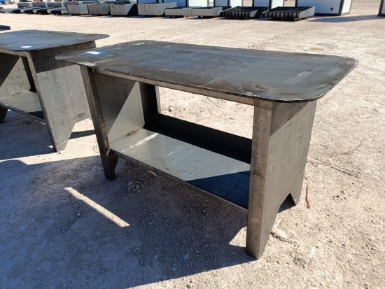 Unused 30'' x 57'' Welding Table w/Shelf (5/16'' Top)