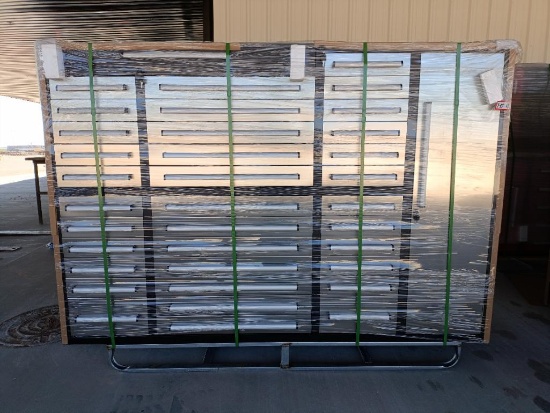 Unused 7Ft 35 Drawers Stainless Steel Tool Chests