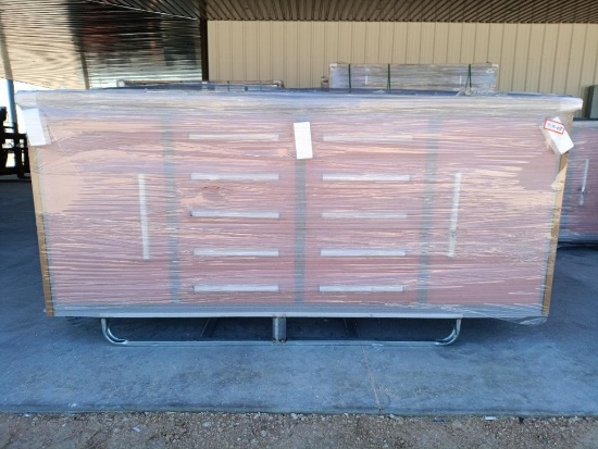Unused 7Ft 10 Drawers Stainless Steel Workbench