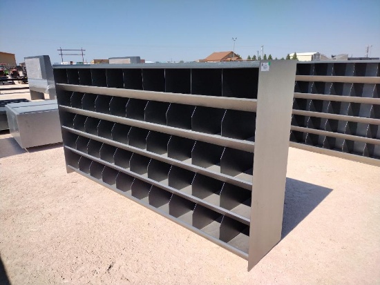 Unused 10Ft (50 Bin) Metal Bolt Bin