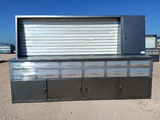 Unused 10Ft Work Bench Cabinet