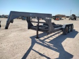 1996 Custom Built Trailers Gooseneck Backhoe Trailer