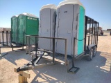 Trash Trailer w/(2) Portables Port-a-Potties ( BILL OF SALE ONLY )