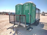 Trash Trailer w/(2) Portables Port-a-Potties