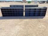 (2) 4Ft Unused Metal Bolt Bins (1) w/32 Bins (1) w/16 Bins
