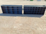 (2) 4Ft Unused Metal Bolt Bins (1) w/32 Bins (1) w/16 Bins