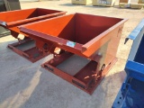 Unused 1.5 CY. Self Dumping Hopper w/Fork Pockets