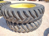 (2) John Deere Duals w/Tires 18.4 R 46