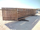 (13) Free Standing 24Ft Fence Panels (1) w/ 12Ft Gate