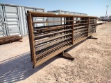 (10) Free Standing 24Ft Fence Panels (1) w/ 12Ft Gate