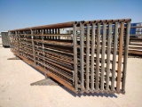 (10) Free Standing 24Ft Fence Panels (1) w/ 12Ft Gate