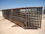 (10) Free Standing 24Ft Fence Panels (1) w/ 12Ft Gate