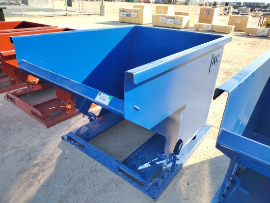 Unused 2 CY. Self Dumping Hopper w/Fork Pockets