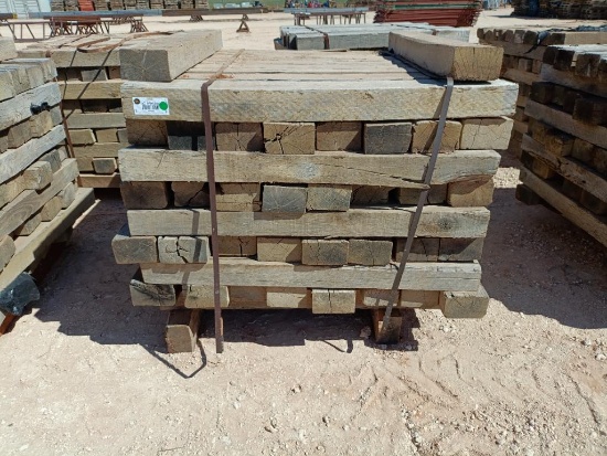 (1) Stack of 4" x 6" x 48" Wooden Skids