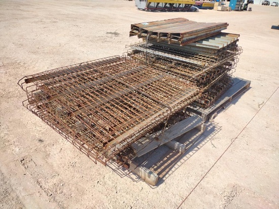(2) Pallets of Mesh Wire Shelving
