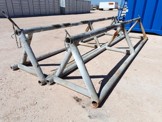 (2) 18.75Ft Pipe Racks