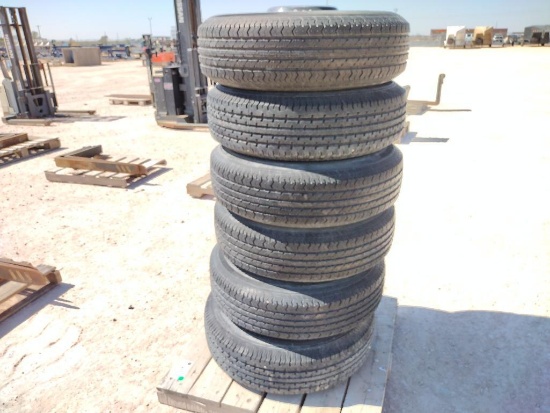 (6) Trailer Wheels w/Tires 235/80 R 16