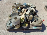 Pallet of Misc Lifting Slings, Ratchet Straps