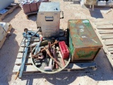 Pallet of Ingersol Rand Air/Hydraulic Power Console, Hydraulic Pneumatic Hand Tool Pump and Misc