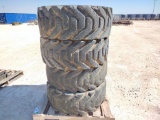(4) Manlift Wheels w/Tires 385/65D22.5