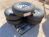 (5) Unused Trailer Wheels w/Tires 225/75 R 15