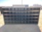 Unused 10Ft (50 Bin) Metal Bolt Bin