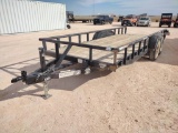 2019 Silver Special 20 Ft Utility Trailer