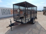 10Ft x 61? Single Axle Trash Trailer