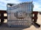 (1 Set) Unused Greatbear 14ft Bi-Parting Wrought Iron Gate with ''DEER '' Artwork in the Middle Gate