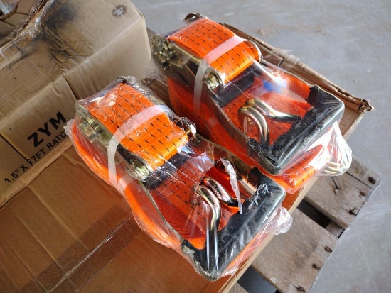 (2) Unused 2" x 27Ft Ratchet Straps