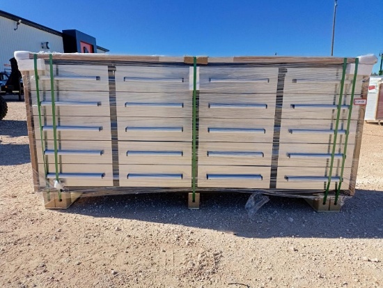 Unused 7Ft 20 Drawers Stainless Steel Workbench