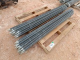 (50) 2 1/4'' Fiberglass Post 6ft Long
