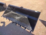 Unused 78? Skid Steer Bucket w/Teeth