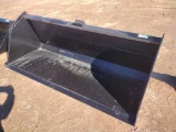 Unused 84? Skid Steer Bucket w/Single Blade