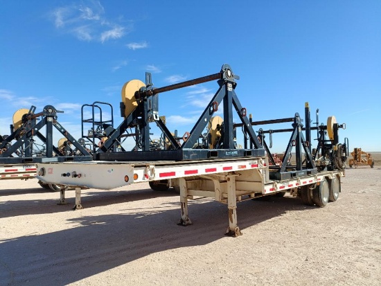 2013 Carolina Trailers 31Ft Step Deck Trailer w/(3) Condux Tesmec Hydraulic Reels