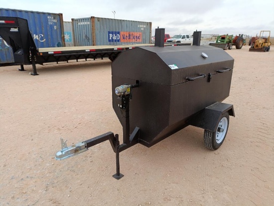 Unused Portable Rotisserie BBQ Pit