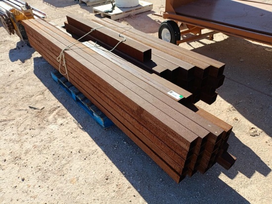 Pallet of Misc 3" & 4'' Square Tubing