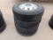 (4) Alcoa Aluminum Truck Wheels/Tires 11 R 24.5
