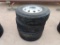 (4) Alcoa Aluminum Truck Wheels/Tires 11 R 24.5
