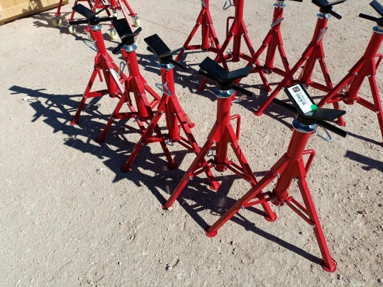 (5) Unused Folding Pipe Stands