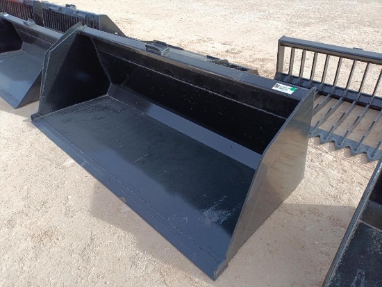 Unused 84? Skid Steer Snow/Litter Bucket w/Single Blade