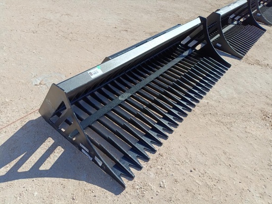 Unused 84" Rock Bucket (Skid Steer Attachment)