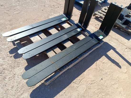 (1) Set Unused 60'' Forklift Forks