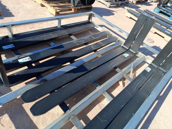 (1) Set Unused 60'' Forklift Forks