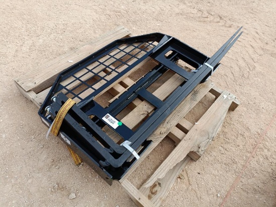 Unused GIYI Skid Steer Fork Attachment w/ 59" Forks
