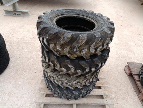 (4) Unused Skid Steer Tires 10.5/80-18
