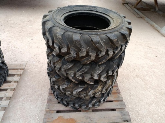 (4) Unused Skid Steer Tires 10.5/80-18