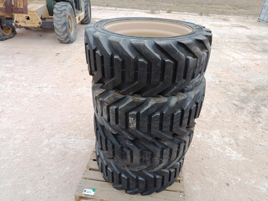 (4) Manlift Wheels w/Tires 355/55D625