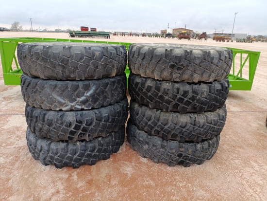 (8) Michelin Military Tires 12.00 R 20