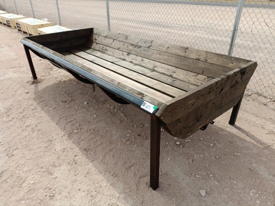 Unused 9ft x 4ft Wooden Feeding Trough